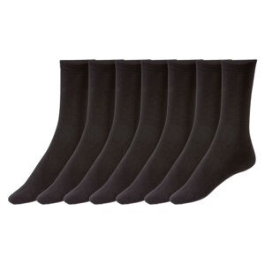 esmara® Dámské ponožky BIO, 7 párů (adult#female, 35/38, černá)