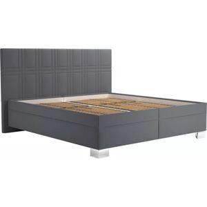 BLANÁŘ Čalouněná postel MICHAELA s polohovatelným roštem 180x200 šedá