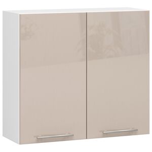 Ak furniture Závěsná kuchyňská skříňka Olivie W 80 cm bílá/cappuccino