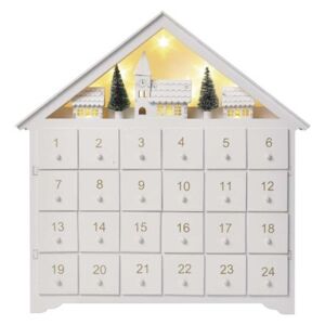EMOS Adventní LED kalendář SMARA bílý/teplý bílý