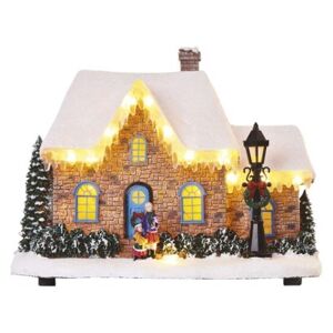 EMOS LED vánoční domek House 20,5 cm teplá bílá