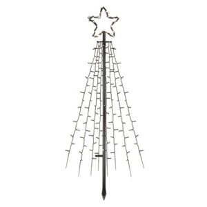 EMOS Kovový LED vánoční strom Ziza s časovačem 180 cm studená bílá