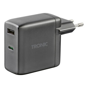 TRONIC® Duální power nabíječka  USB-C PD 60W, Ga (antracitová)