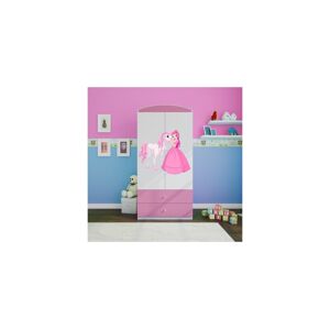 Kocot kids Dětská skříň Babydreams 90 cm princezna a poník růžová