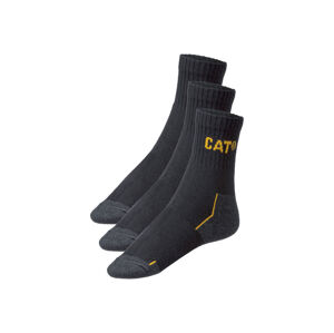 Caterpillar Pánské pracovní ponožky, 3 páry (adult#male, 47/50, černá)