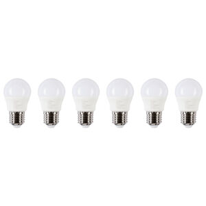 LIVARNO home LED žárovka, 6 kusů (E27 / 3 W / klasický kulatý tvar)