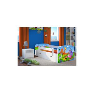 Kocot kids Dětská postel Babydreams safari bílá, varianta 80x160, bez šuplíků, bez matrace