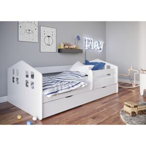 Kocot kids Dětská postel Kacper bílá, varianta 80x140, bez šuplíků, bez matrace