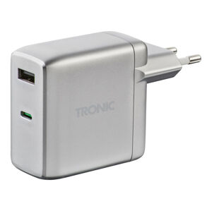 TRONIC® Duální power nabíječka  USB-C PD 60W, Ga (stříbrná)