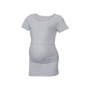 esmara® Dámské těhotenské triko BIO (adult#female#ano, XL (48/50), šedá)