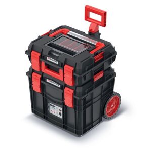Prosperplast Sada kufrů na nářadí 2 ks CEBLOCCK PRO/ALLU LOG 45 x 38 x 54,5 cm černo-červená