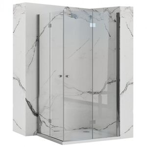 Sprchová kabina Rea Fold N2 transparentní, velikost 80x100