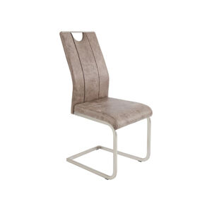 Reality Sada houpacích židlí Trieste, 2dílná (Žádný údaj#household/office chair, šedá-hnědá)