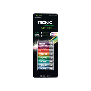TRONIC® Nabíjecí baterie Ni-MH Ready 2 Use, 8 kusů (AAA – mikrotužková)