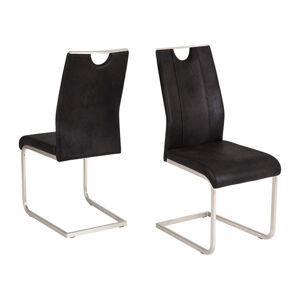Reality Sada houpacích židlí Trieste, 2dílná (Žádný údaj#household/office chair, antracitová)