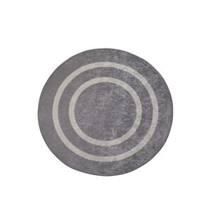 Conceptum Hypnose Kulatý koberec Silver 140 cm šedý