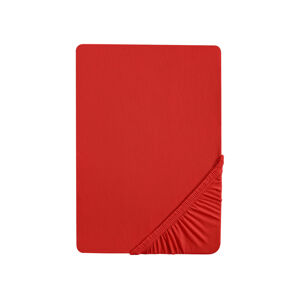 Biberna Žerzejové napínací prostěradlo  (cotton fabric, 180-200 x 200 cm, červená)