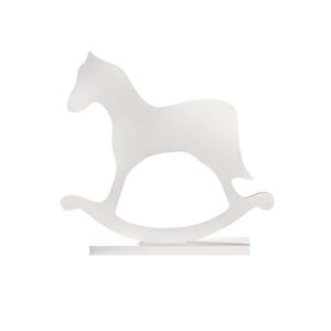 Dekorace Rocking Horse white výška 25,5cm