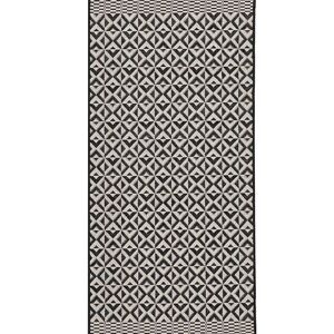 Koberec Modern Geometric black/wool 67x130cm