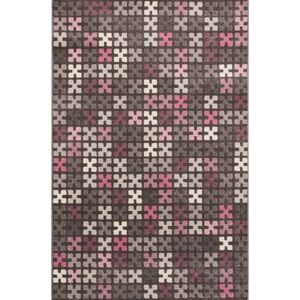 Koberec Modern Puzzle Charisma Rose-Frost Grey 135x190cm