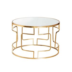 Konferenční/kávový stolek Melio gold průměr 70cm
