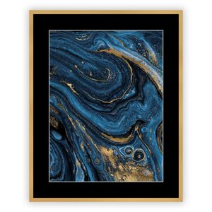 Obraz Abstract Blue&Gold II 40 x 50 cm