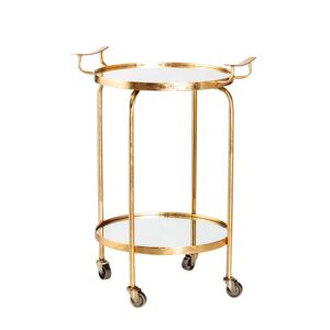 Pojízdný servírovací stolek Wilson gold výška 75cm