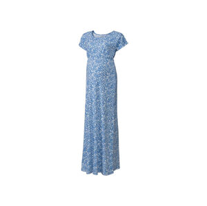 esmara® Dámské těhotenské maxi šaty (adult#female#ano, L (44/46), světle modrá)