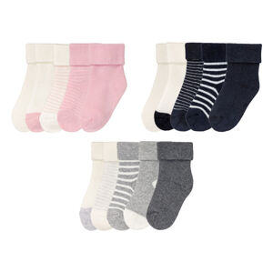 lupilu® Dětské plyšové ponožky BIO, 5 párů (baby/infant#male)