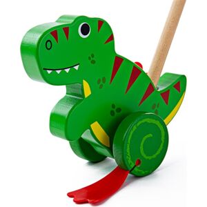 Bigjigs Toys Dřevěný jezdící dinosaurus T-REX zelený