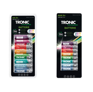 TRONIC® Nabíjecí baterie Ni-MH Ready 2 Use, 8 kusů