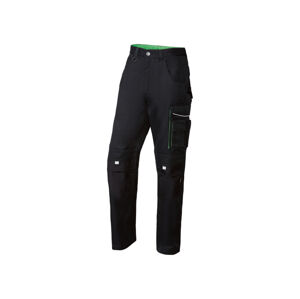 PARKSIDE PERFORMANCE® Pánské profesionální pracovní kalhoty (adult#male, 50, černá/zelená)