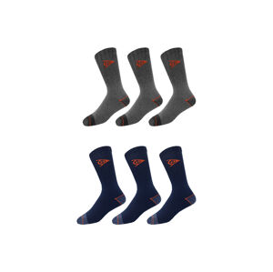 DUNLOP Pánské pracovní ponožky, 3 páry (adult#male, 39/42, navy modrá)