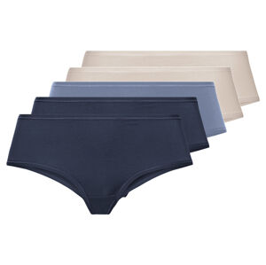 esmara® Dámské kalhotky, 5 kusů (XS (32/34), navy modrá / modrá / béžová)