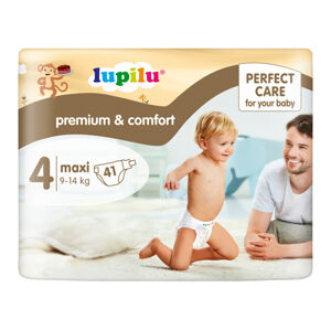 lupilu® Dětské pleny Premium Comfort, velikost 4 MAXI, 41 kusů (Žádný údaj)