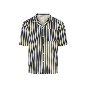 LIVERGY® Pánská košile (XL (43/44), navy modrá / krémová)