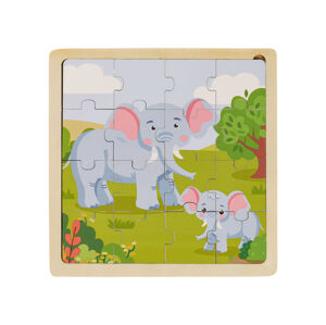 Playtive Dřevěné puzzle (slon)