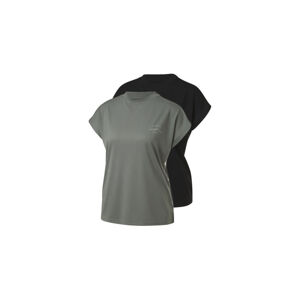 CRIVIT Dámské funkční triko, 2 kusy (L (44/46), černá/zelená)