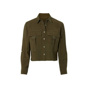 esmara® Dámská košilová bunda (36, khaki)