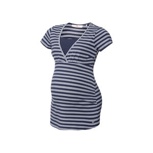 bellybutton Dámské těhotenské triko (adult#female#ano, 42, pruhy navy modrá / bílá)