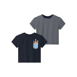 lupilu® Chlapecké triko s BIO bavlnou, 2 kusy (50/56, modrá)