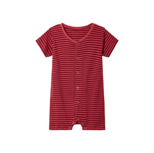 lupilu® Dívčí pyžamo s BIO bavlnou (68, červená pruhovaná)