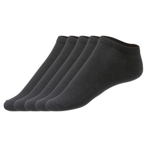 LIVERGY® Pánské nízké ponožky, 5 párů  (39/42, černá)