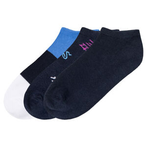 pepperts!® Chlapecké ponožky, 3 páry (35/38, vzorovaná / námořnická modrá / modrá / bílá)
