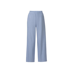 esmara® Dámské lněné kalhoty (46, modrá)