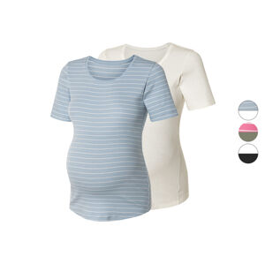 esmara® Dámské těhotenské triko s BIO bavlnou, 2 kusy
