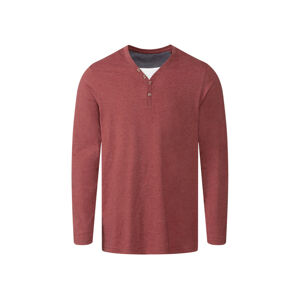 LIVERGY® Pánské triko s dlouhými rukávy (adult#male, M (48/50), červená)