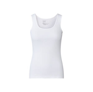 esmara® Dámská vroubkovaná košilka BIO (adult#female#ne, S (36/38), bílá)