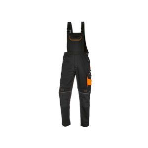 PARKSIDE PERFORMANCE® Pánské pracovní kalhoty s laclem (46, černá)