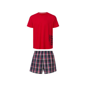 LIVERGY® Pánské pyžamo (XL (56/58), červená / navy modrá)